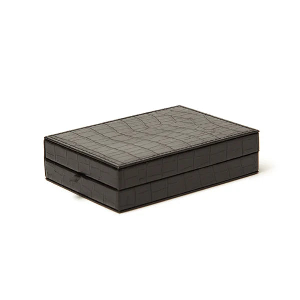 Poker Set - Black Croc