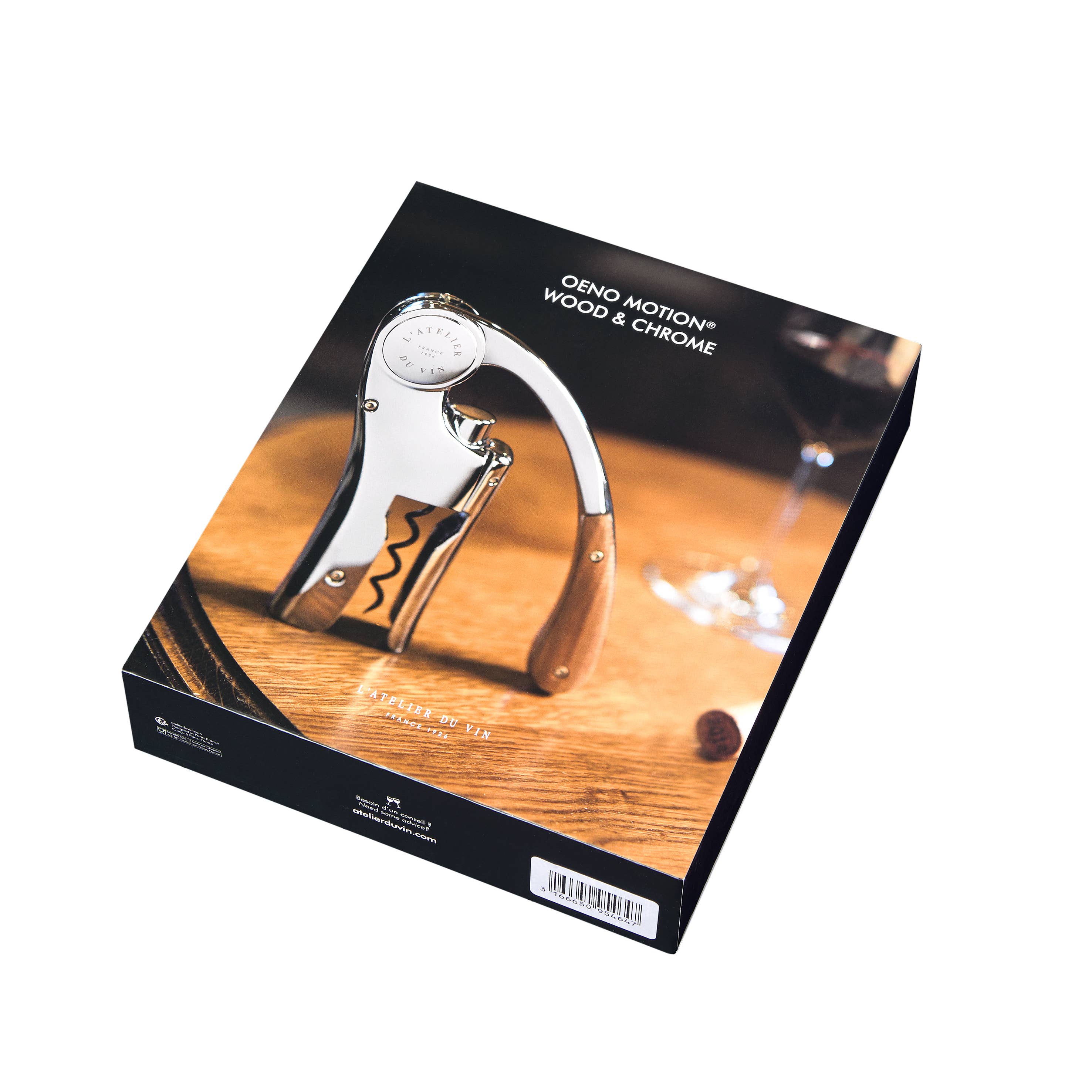 Oeno Motion Wood & Chrome Lever Wine Opener