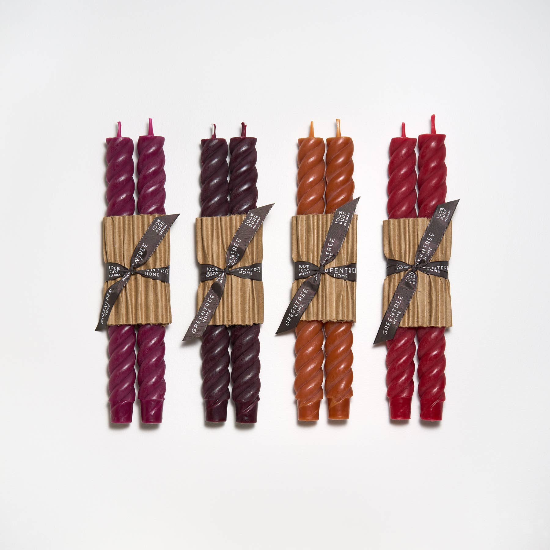 Rope Taper Candles - Gray