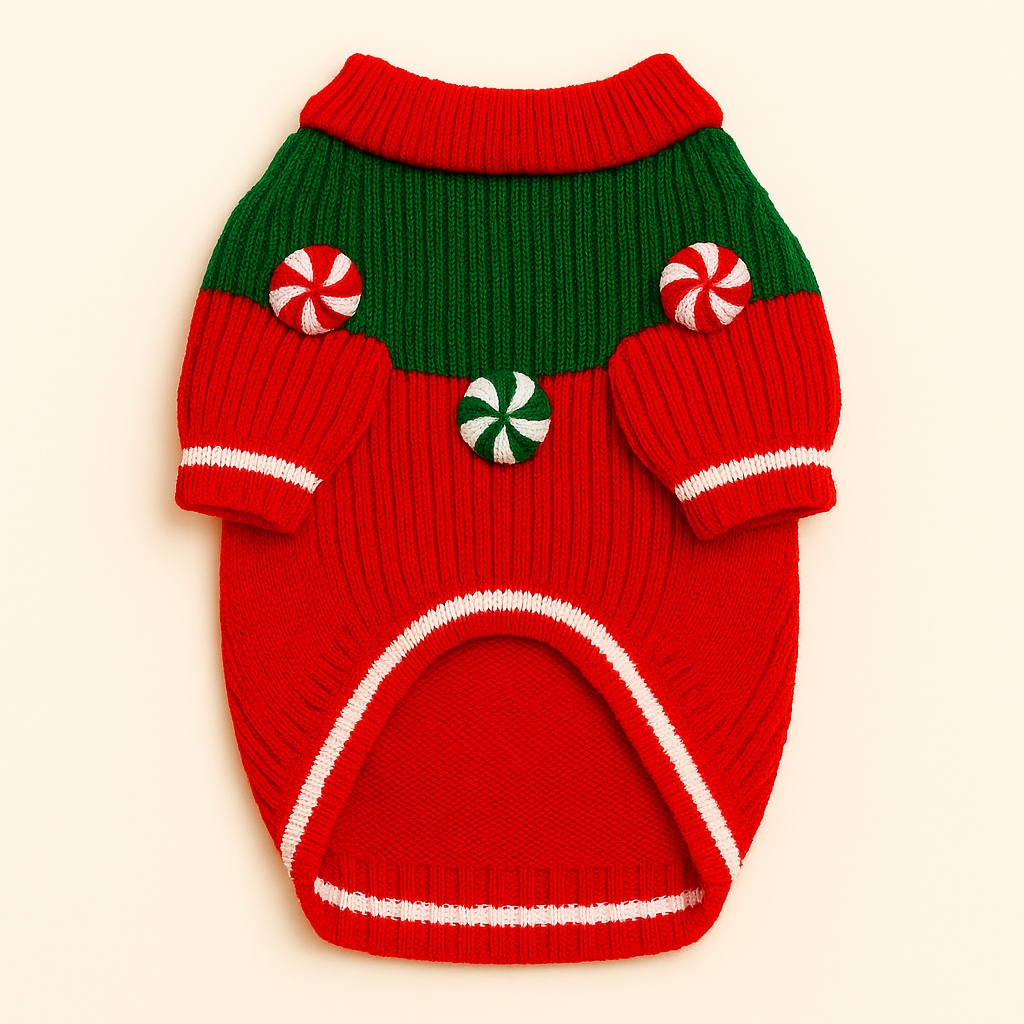 Found My Animal - Found My Animal Peppermint Candy 3D Icon Sweater: Large