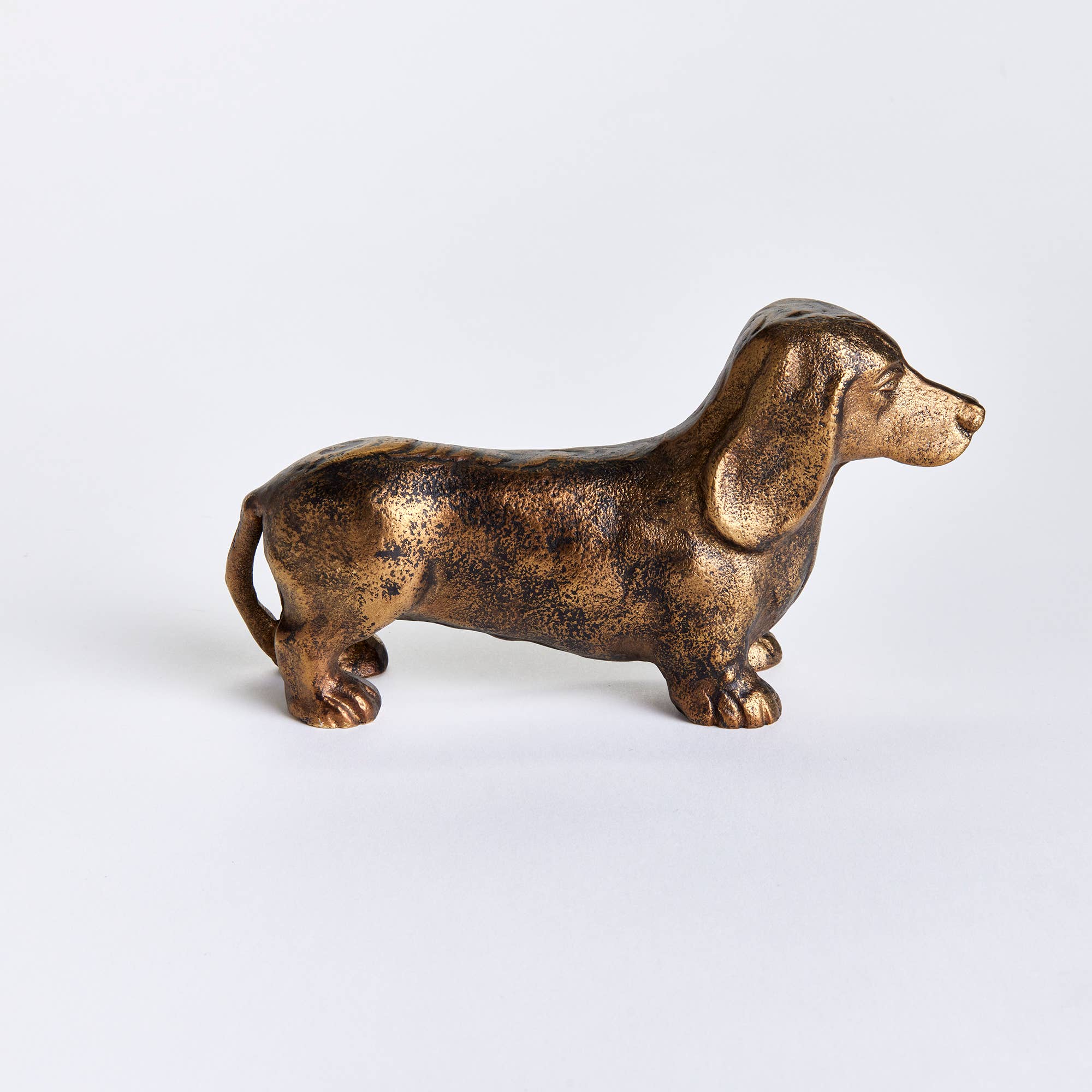 Napa Home & Garden - Moxie Dog Sculpture: Antique Brass / Cast Aluminum
