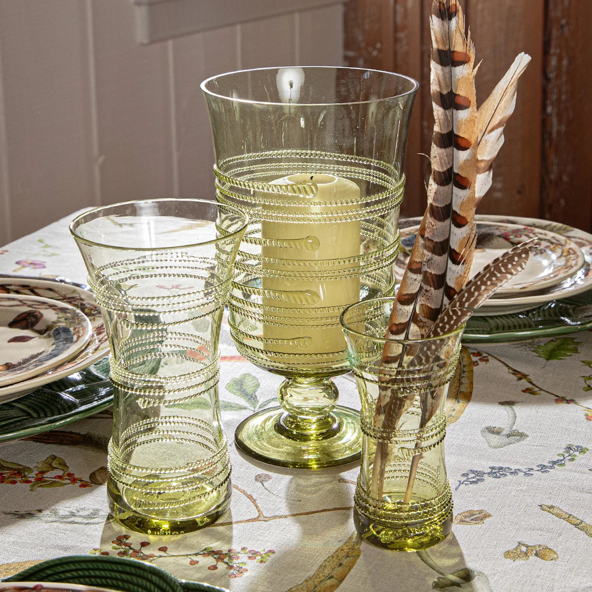 Ella 9" Corset Vase - Green