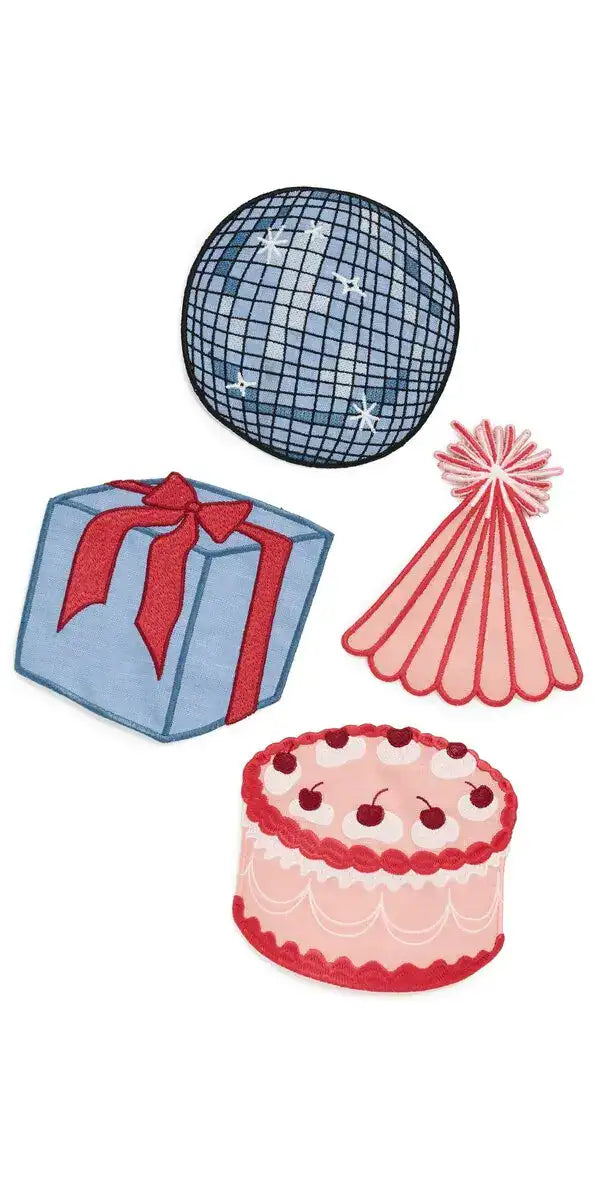 Cocktail Napkins Set of 4 - Birthday