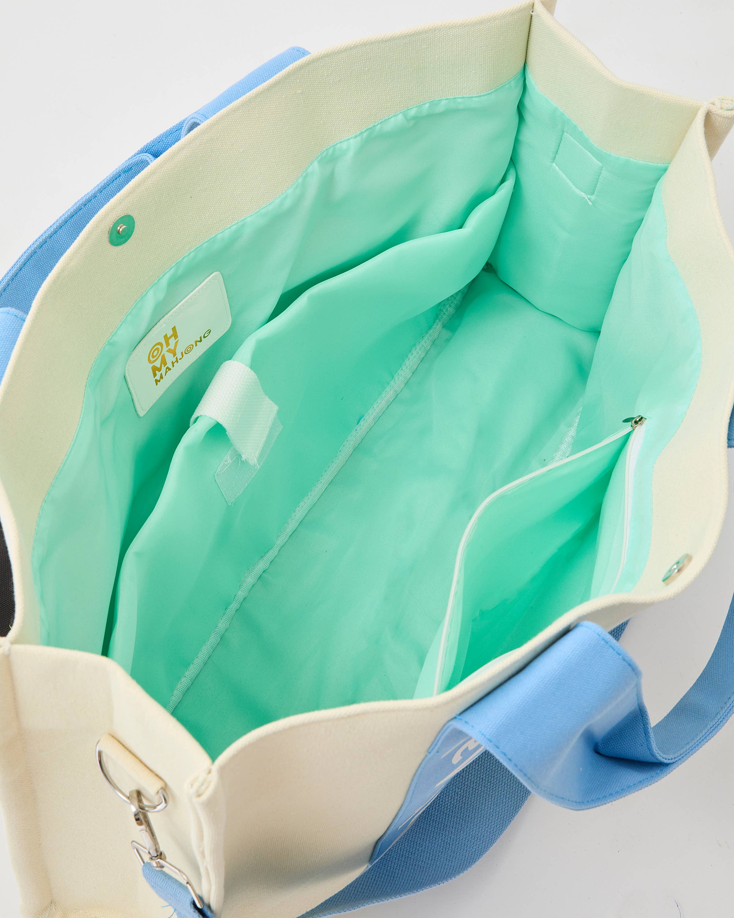 Light Blue Mahj It All Tote