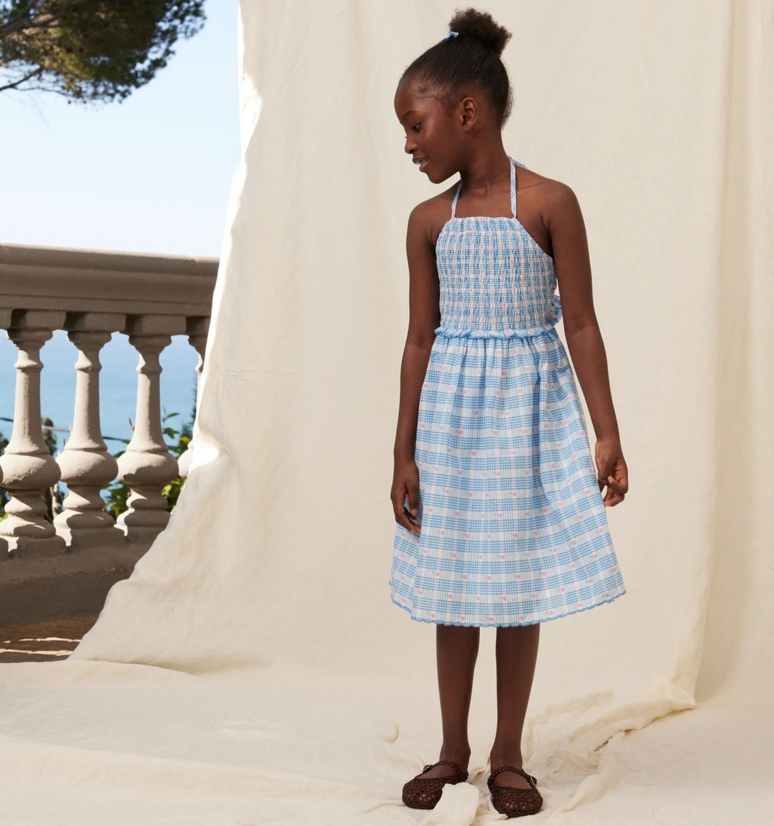Ida Dress - Signature Floral Check