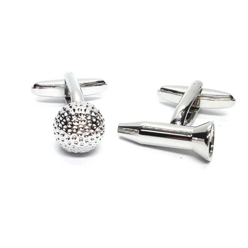 Golf Tee and Ball Cufflinks - Mallard Duck Cufflinks