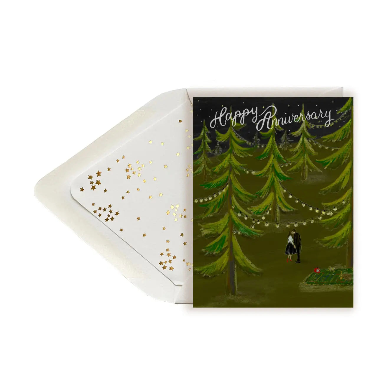 Forest Scene Happy Anniversary Card