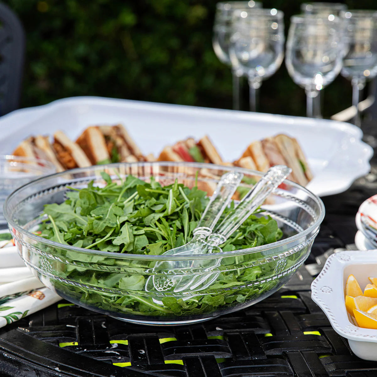 Isabella Acrylic Salad Server Set