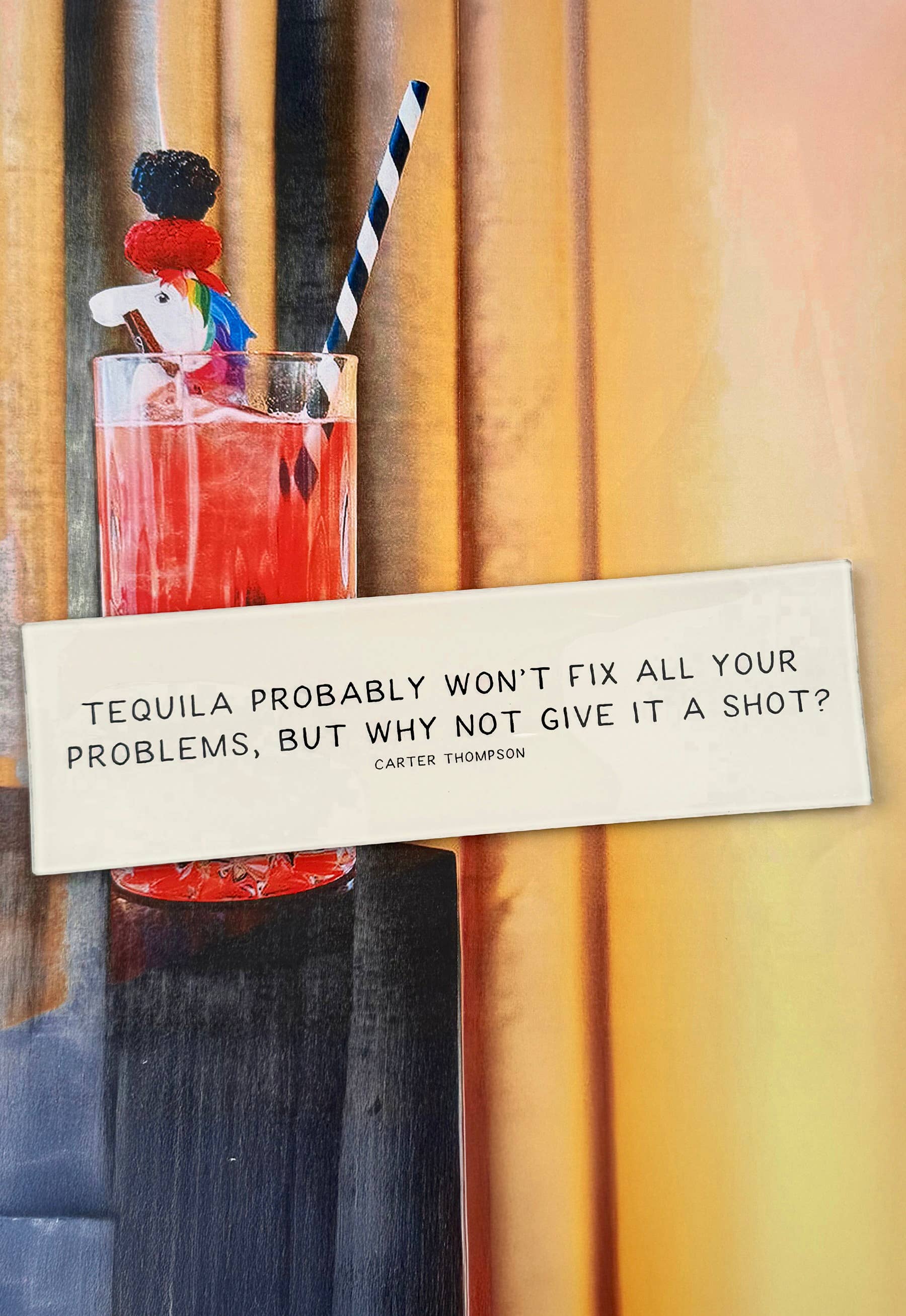 Tequila Probably Won't Fix All Your Problems Decoupage Tray