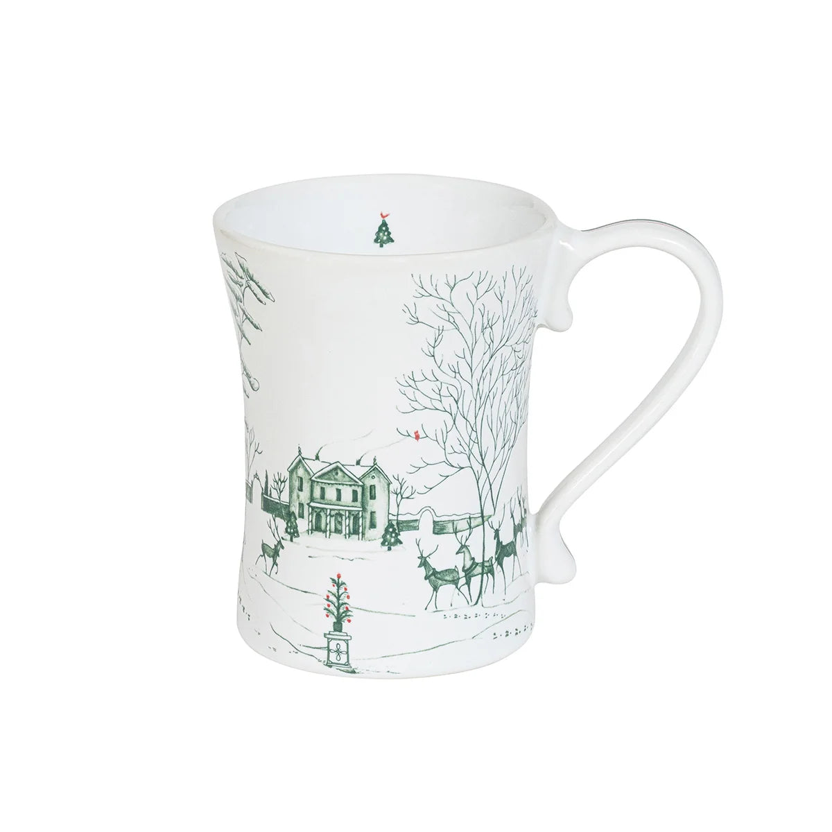 Country Estate Winter Frolic Mug Set of 2 - Evergreen