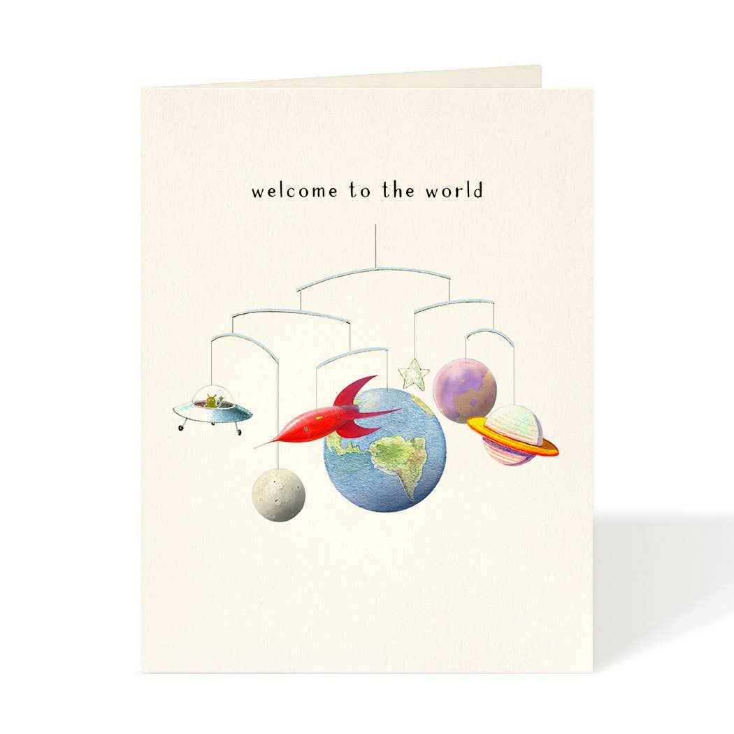 Out of This World Baby Card