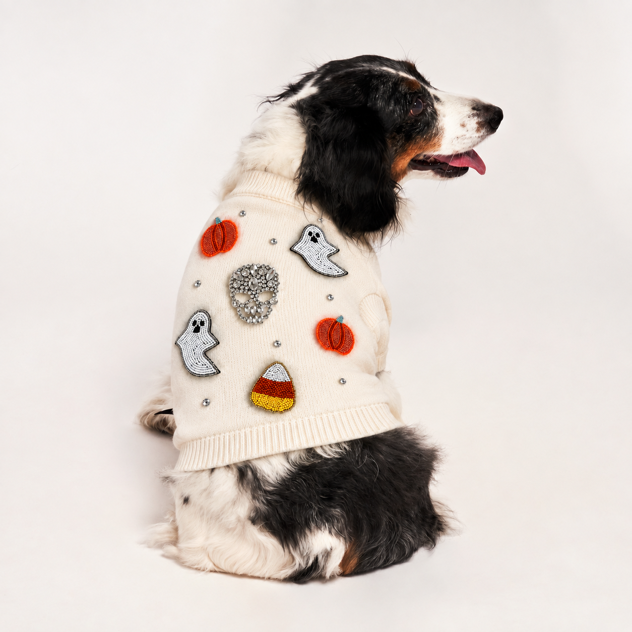 Bead Icon Ghost Sweater