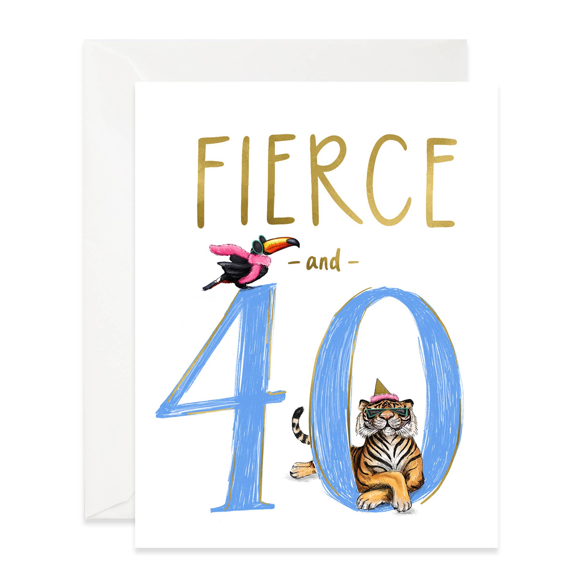 Fierce 40th Birthday Card
