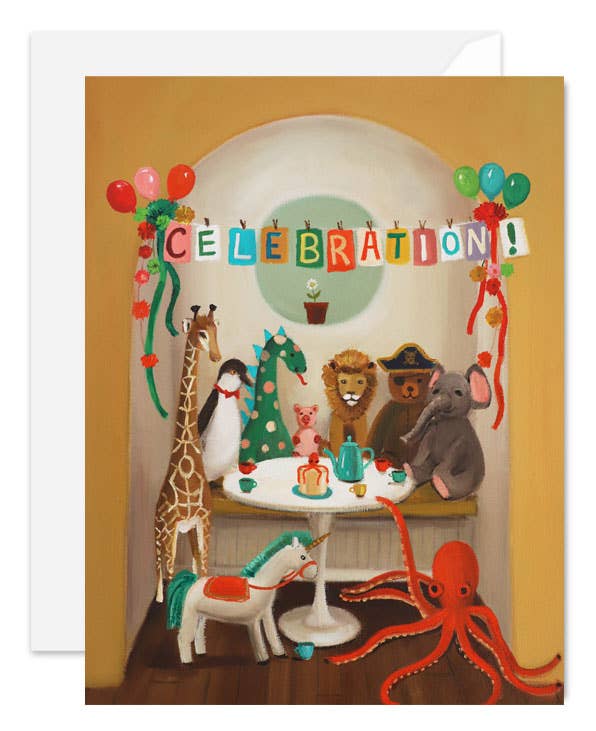 JANET HILL STUDIO - The Tea Party Card