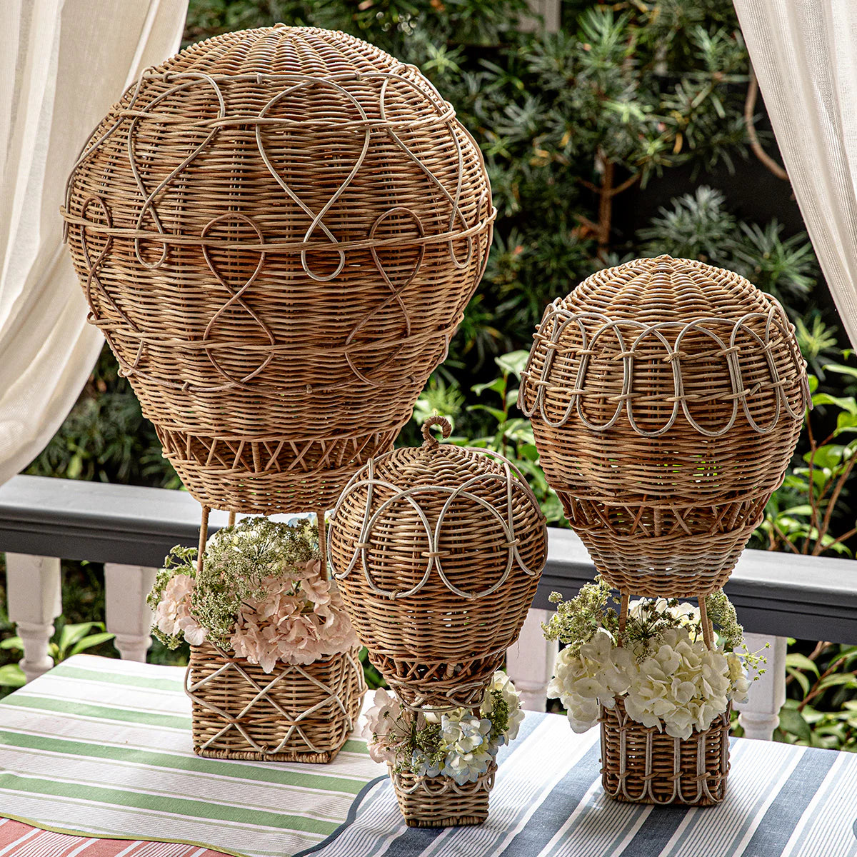 Medium Provence Rattan Hot Air Balloon