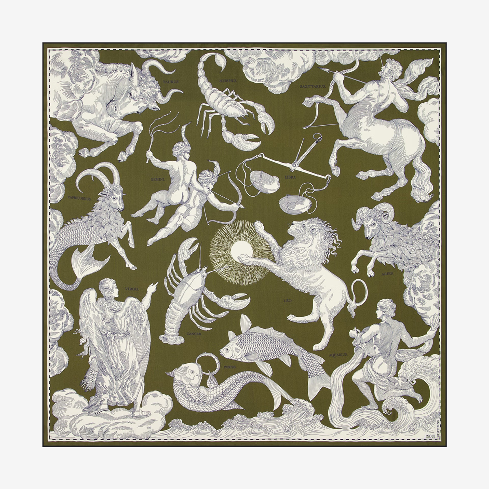 Square 100 - Astrologie - Navy / Khaki