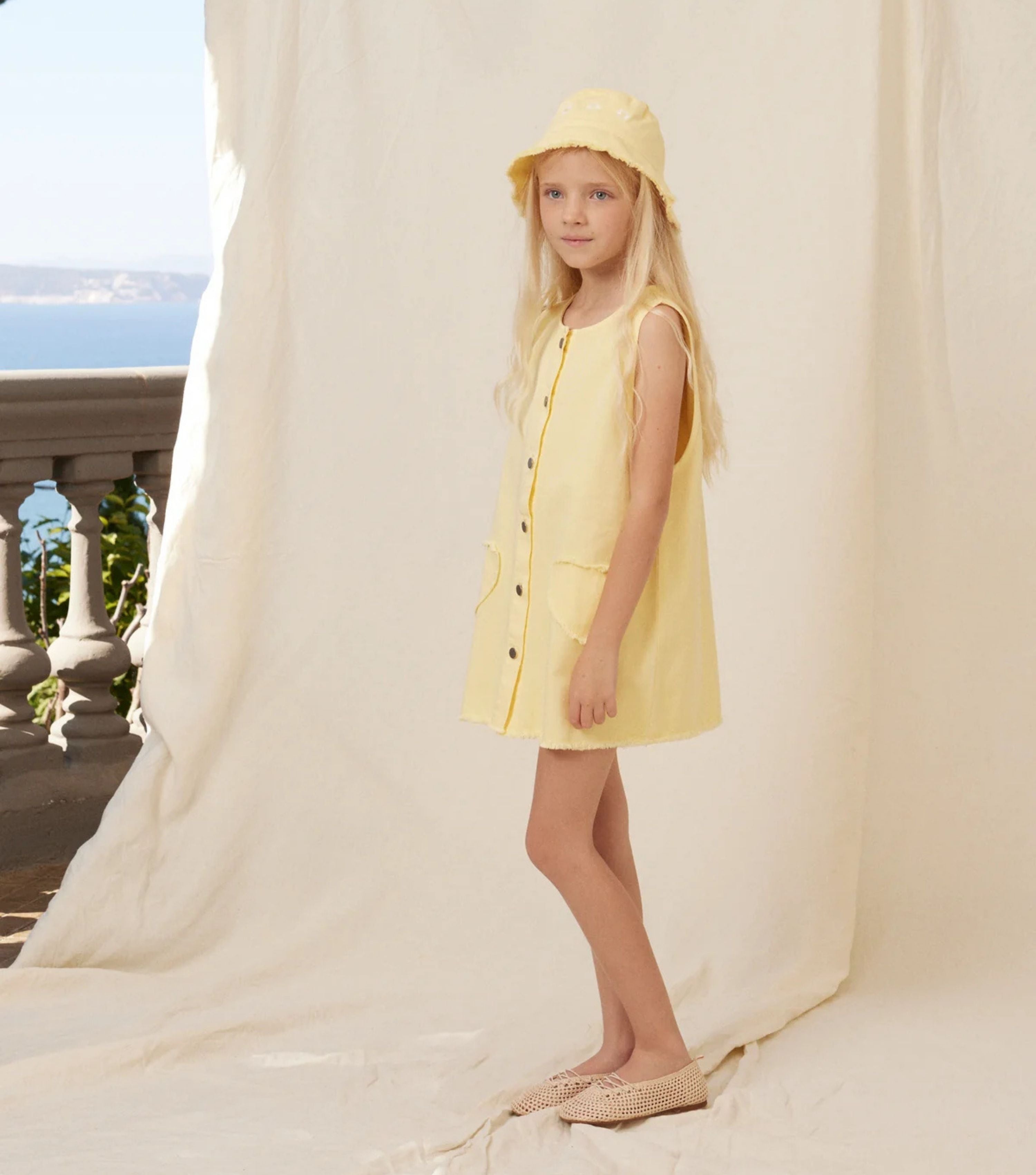Mara Heart Dress - Butter Yellow