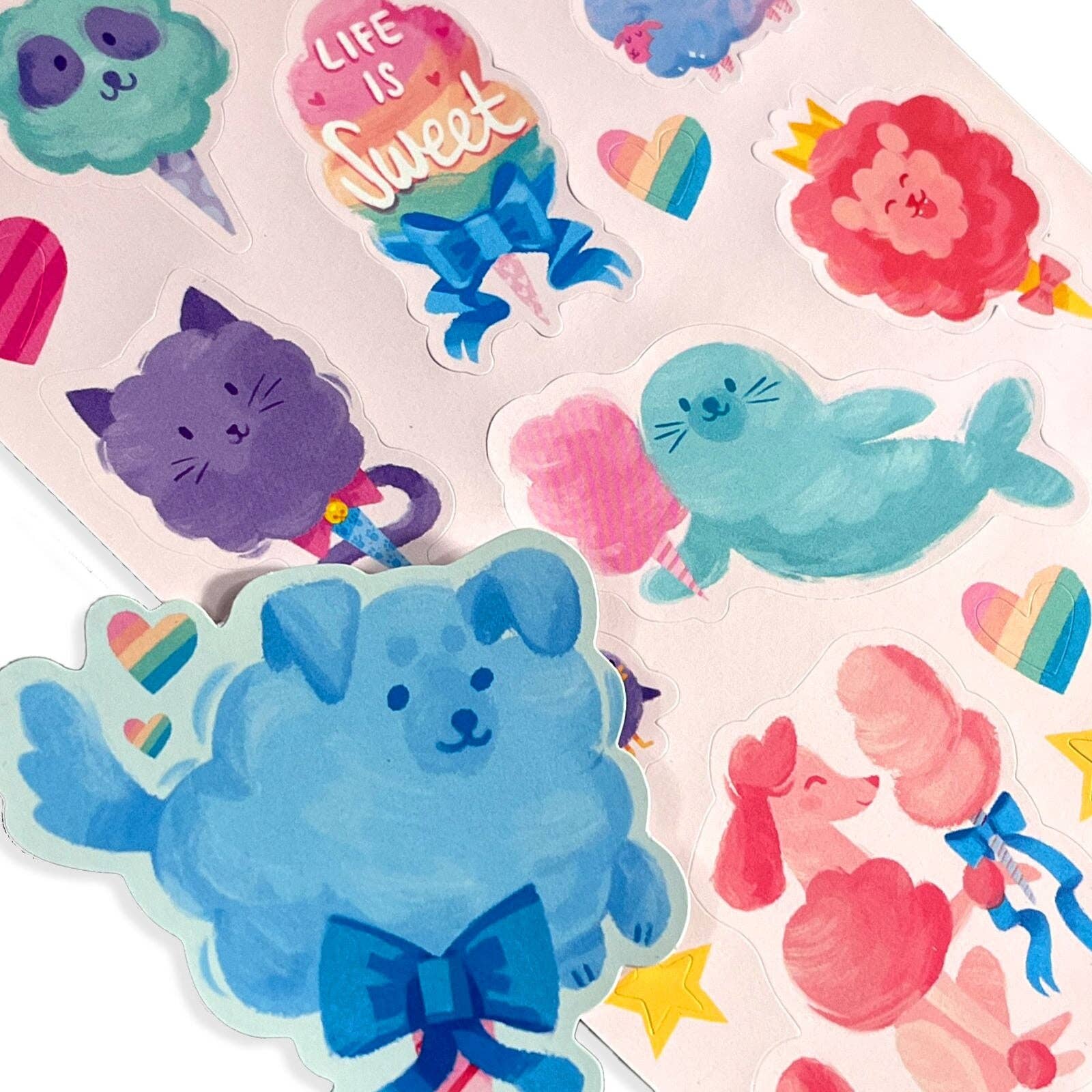 Stickiville Stickers - Fluffy Cotton Candy