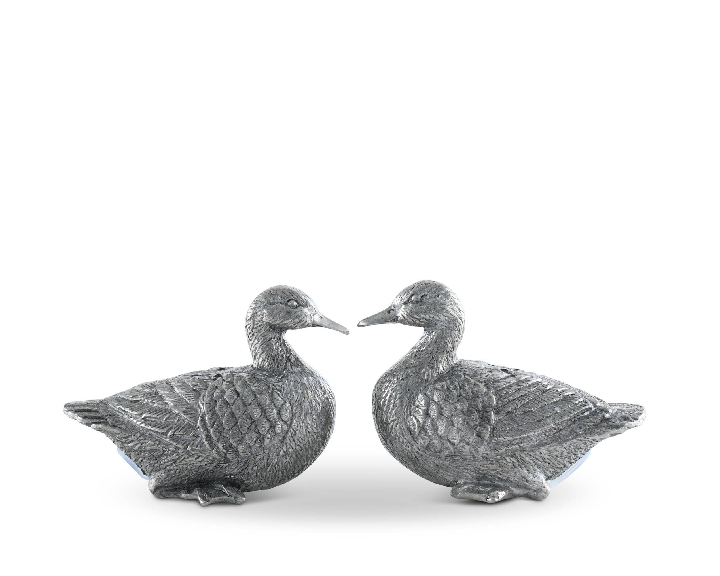 Pewter Salt & Pepper Set - Duck