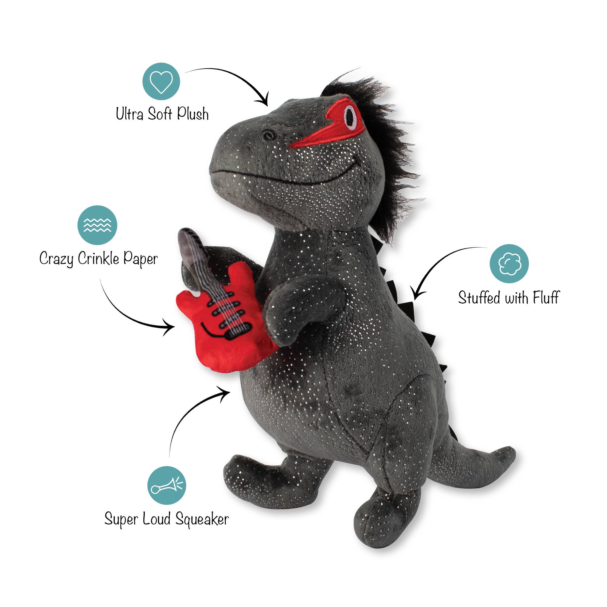 Rocker Rex Plush Dog Toy