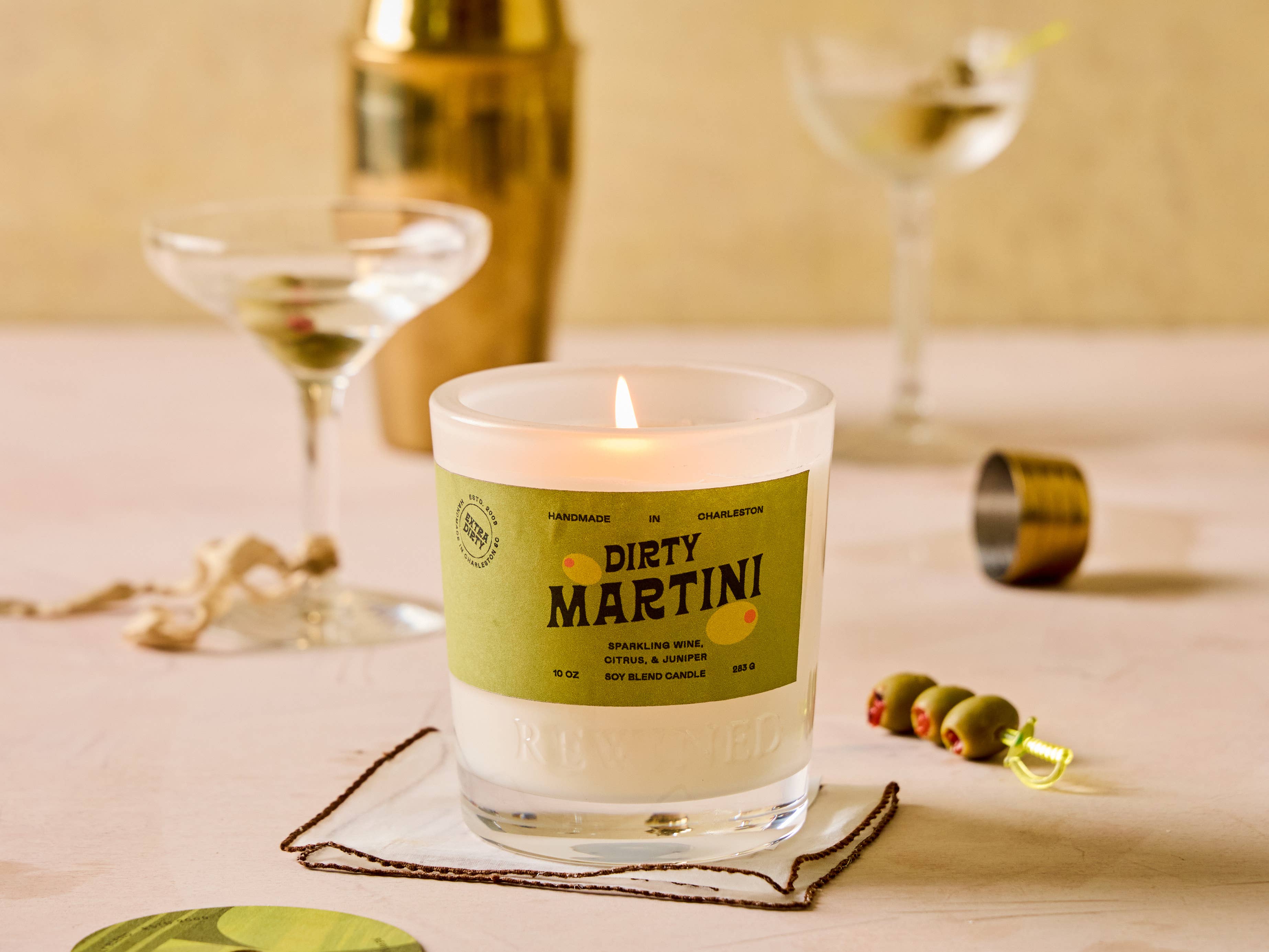 Dirty Martini Candle 10 oz