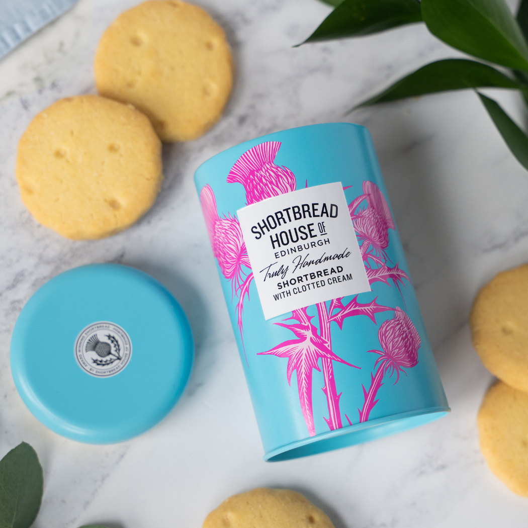Shortbread House Tin - Clotted Cream