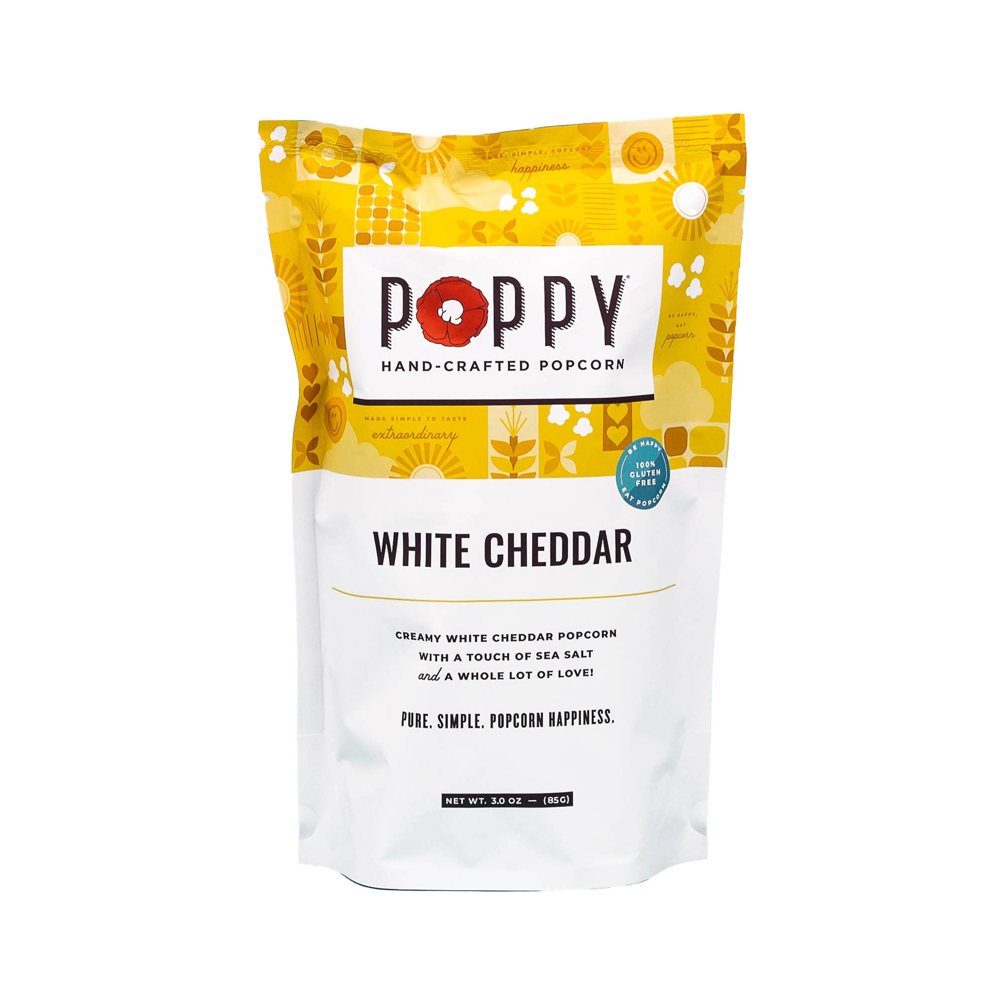 Poppy Hand-Crafted Popcorn - White Cheddar Popcorn