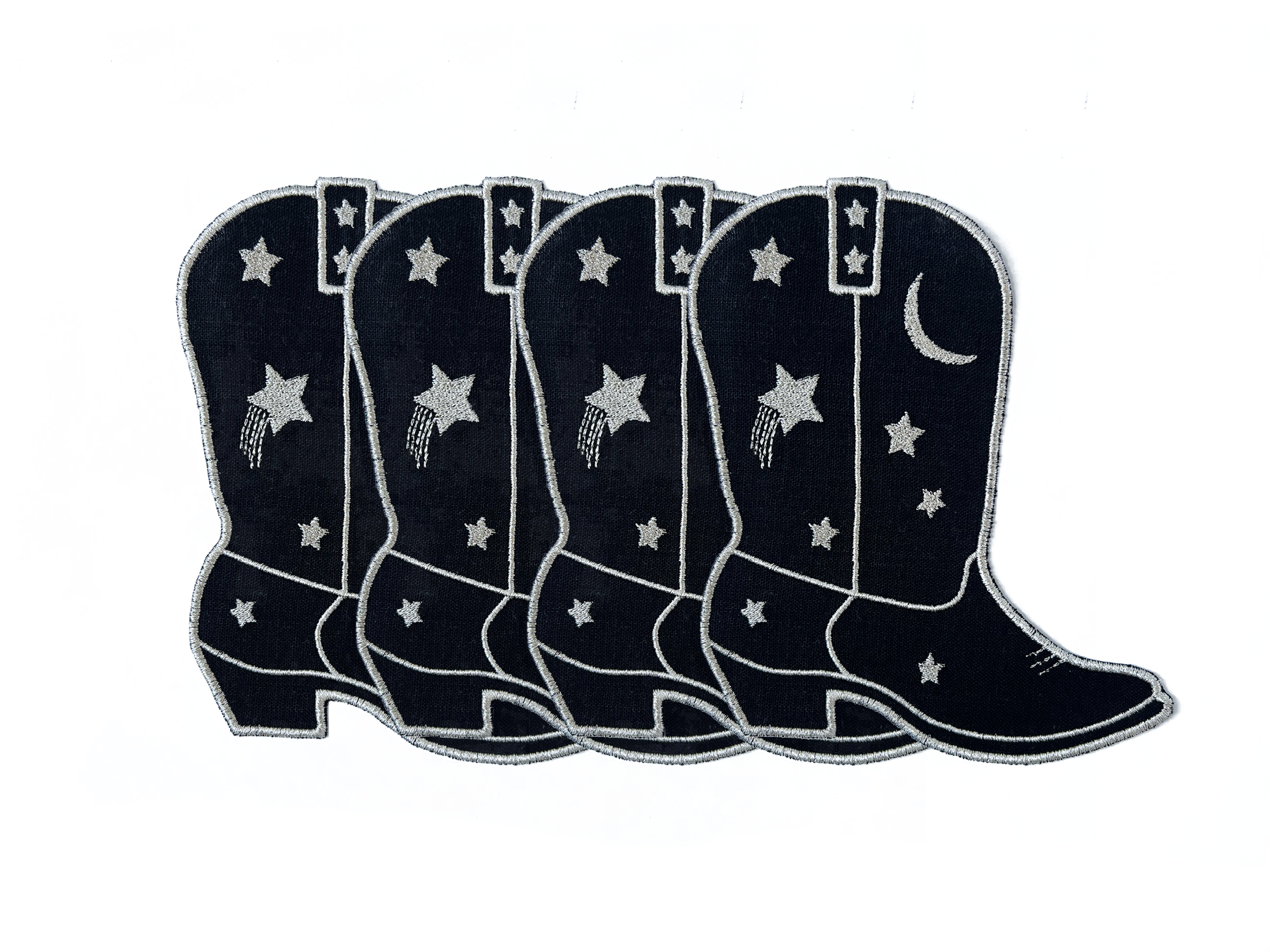 Cowboy Boot Linen Cocktail Napkin Set of 4