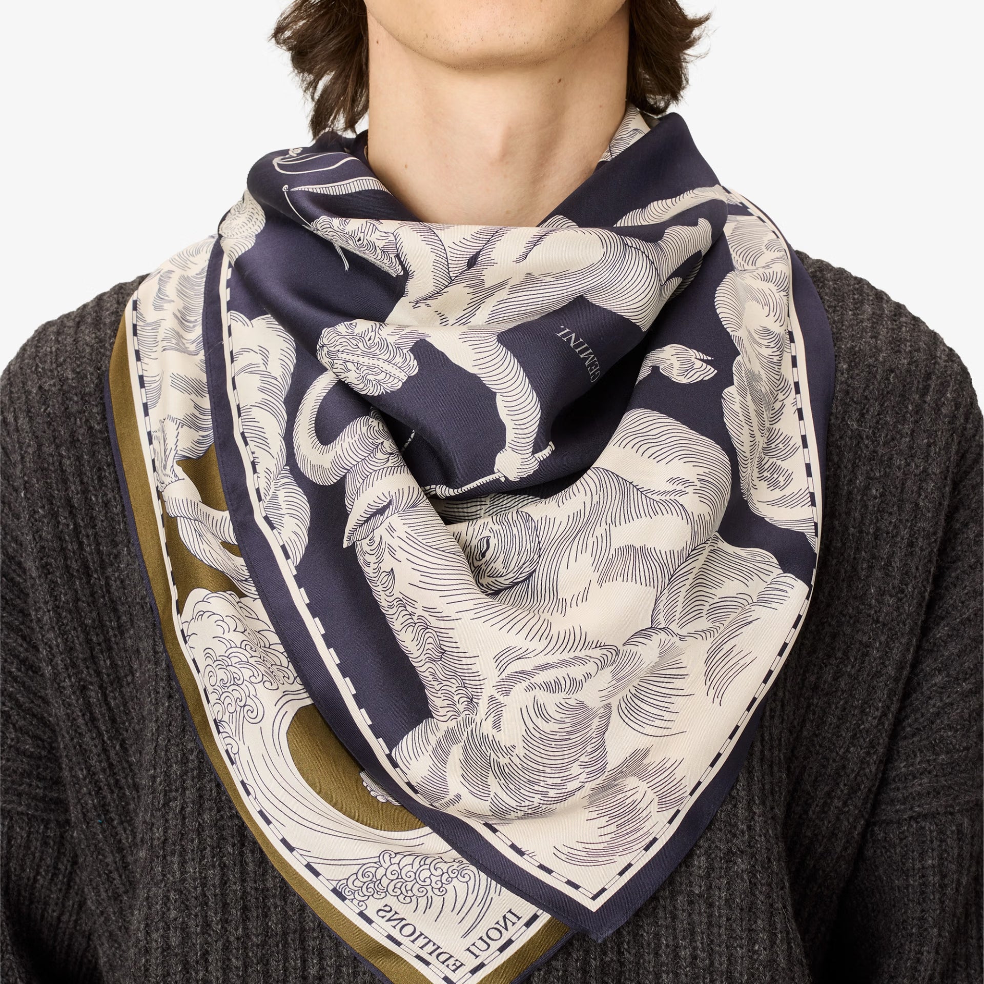 Square 100 - Astrologie - Navy / Khaki
