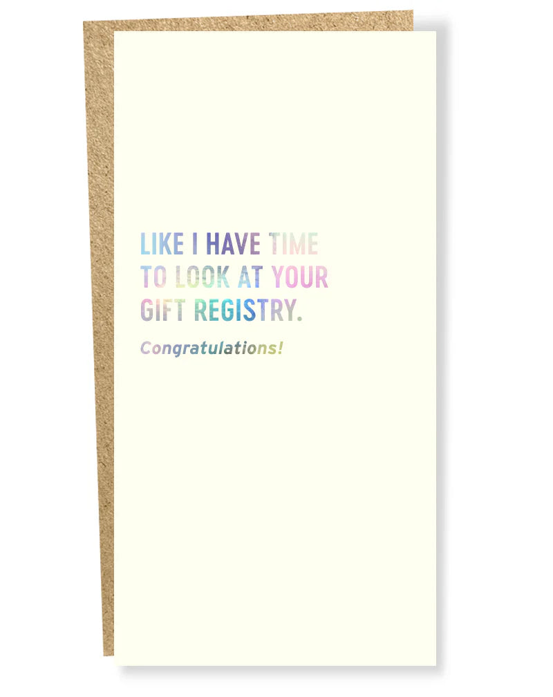 Gift Registry Cash Card