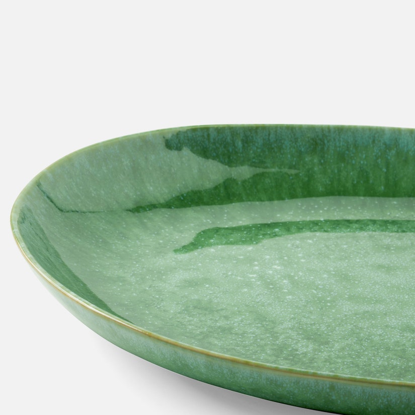Eloise Reactive Emerald Dinner Plate Set of 4