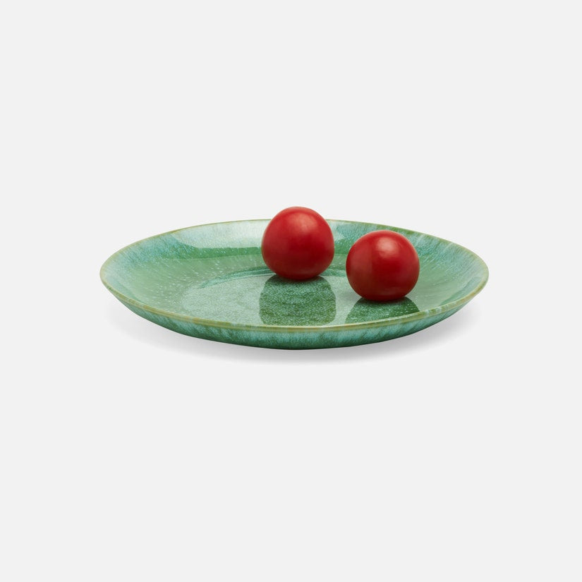 Eloise Reactive Emerald Bread Plate Set of 4