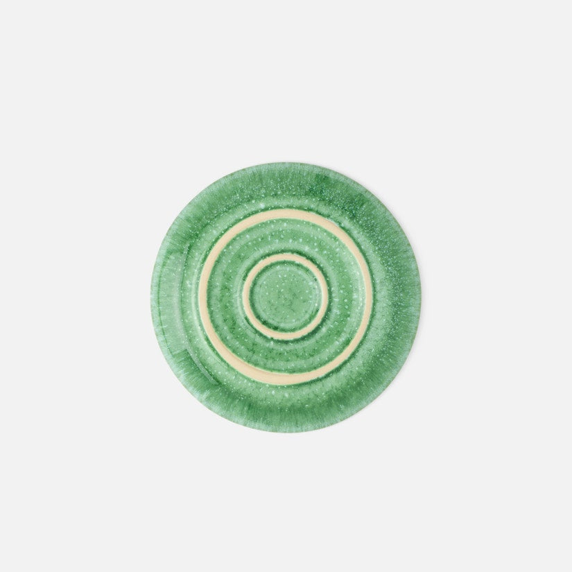 Eloise Reactive Emerald Bread Plate Set of 4