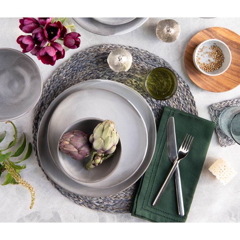 Marcus Salad/Dessert Plate Set of 4 - Cement