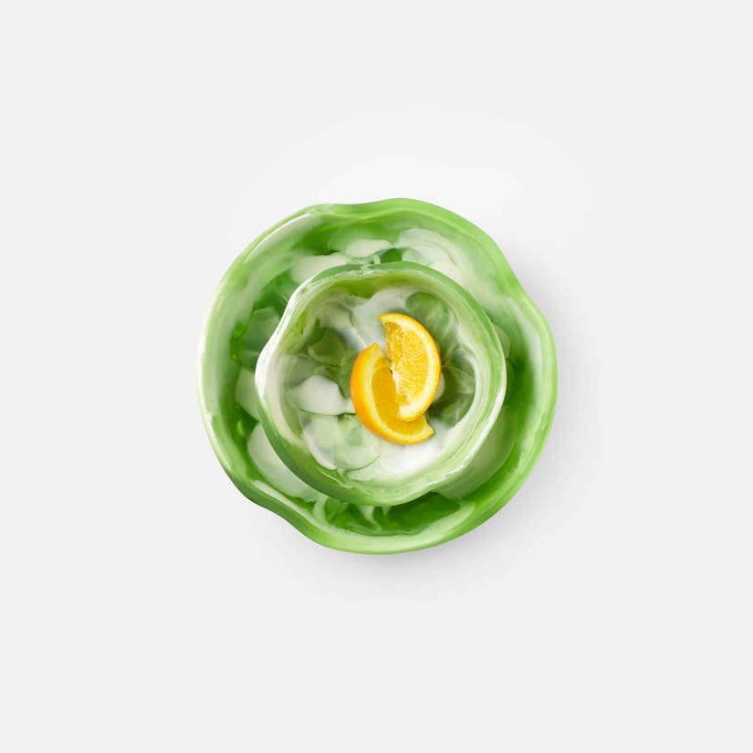 Beatrix Resin Serving Bowls Set/2 - Green