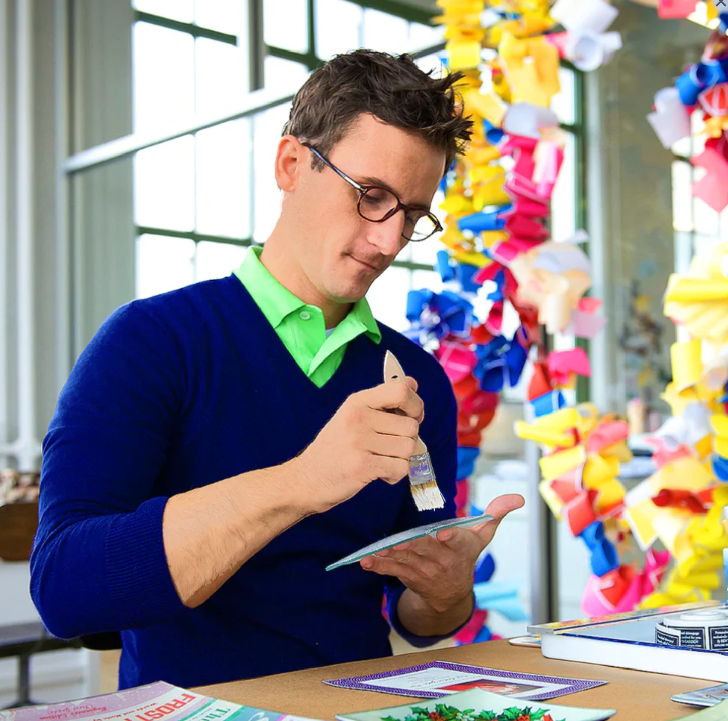 Be Who You Are Decoupage Glass Tray