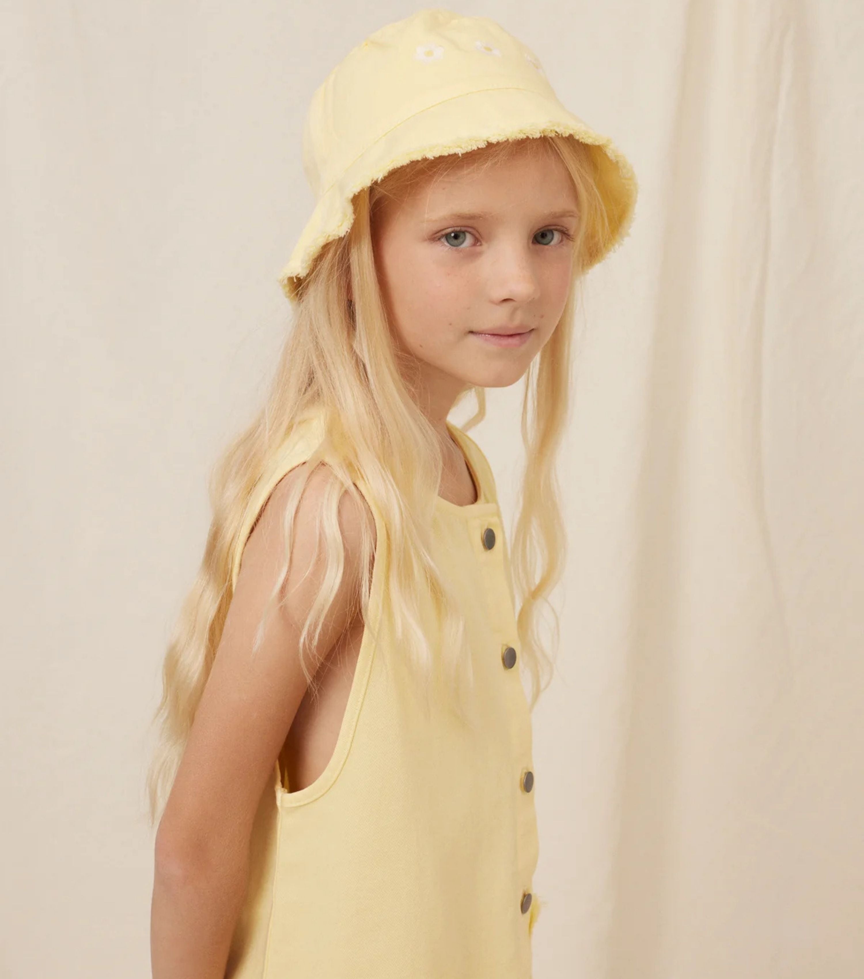 Mara Heart Dress - Butter Yellow