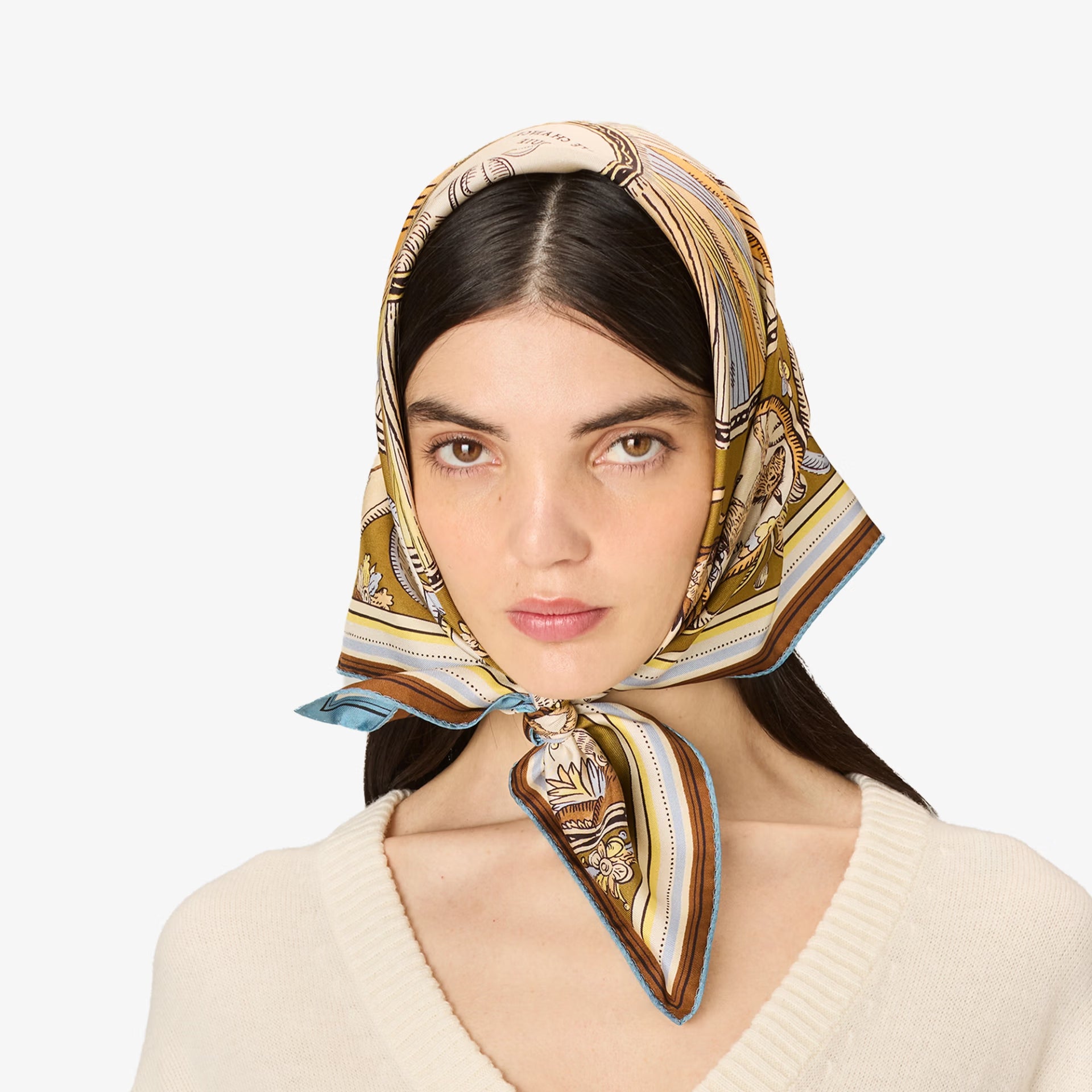 Square 65 - Chance Inoui - Navy / Golden Brown