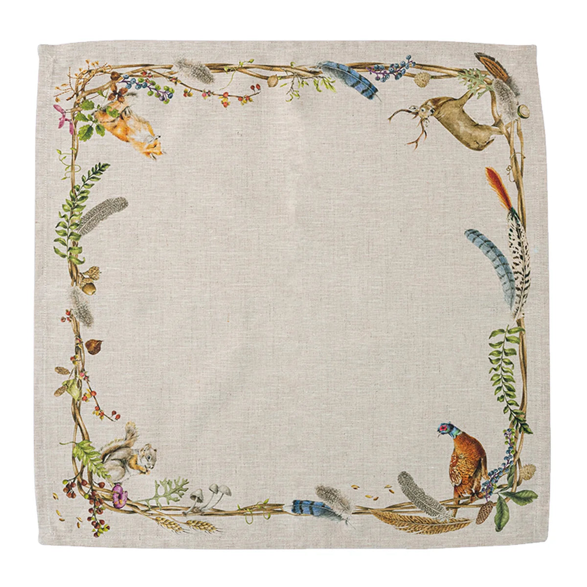 Forest Walk Animal Napkin Set of 4