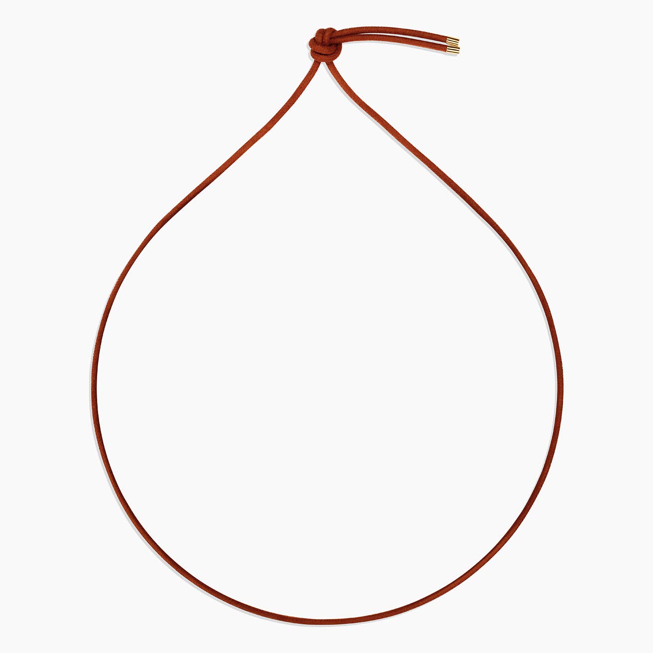 Rya Leather Cord Necklace - Sienna