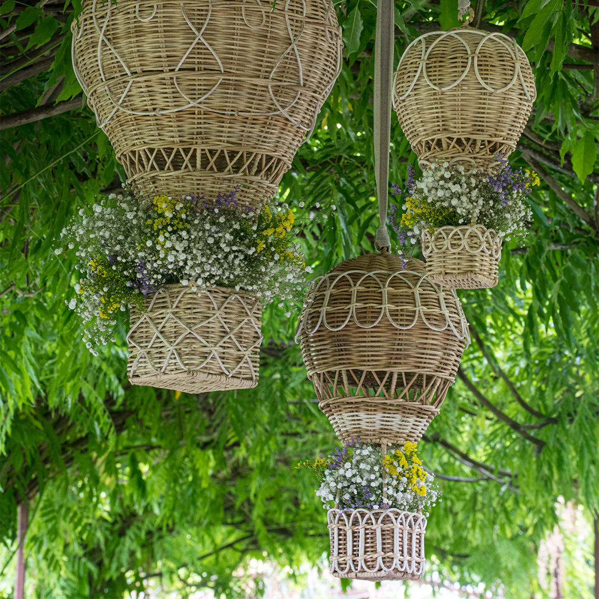 Medium Provence Rattan Hot Air Balloon