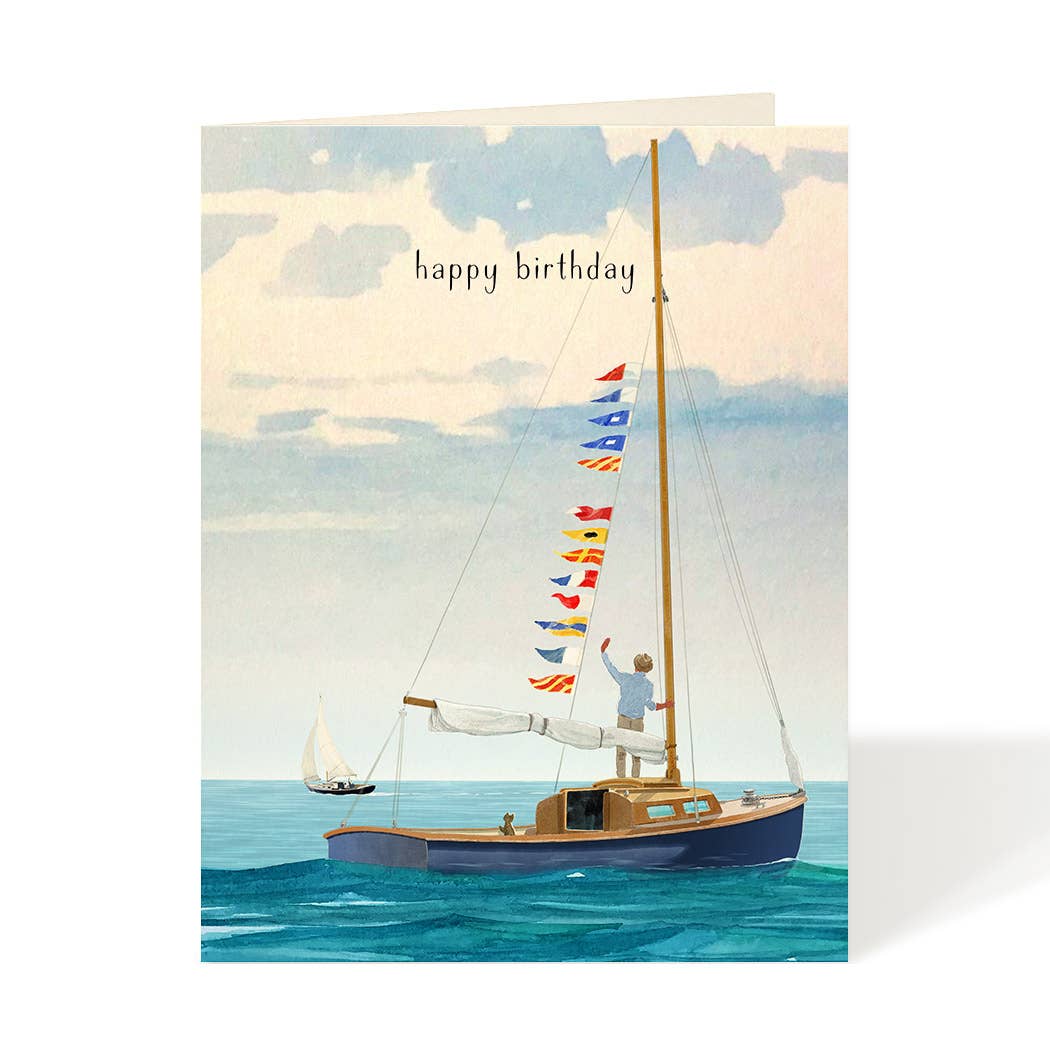 Felix Doolittle - Birthday Sailing - Birthday Greeting Cards