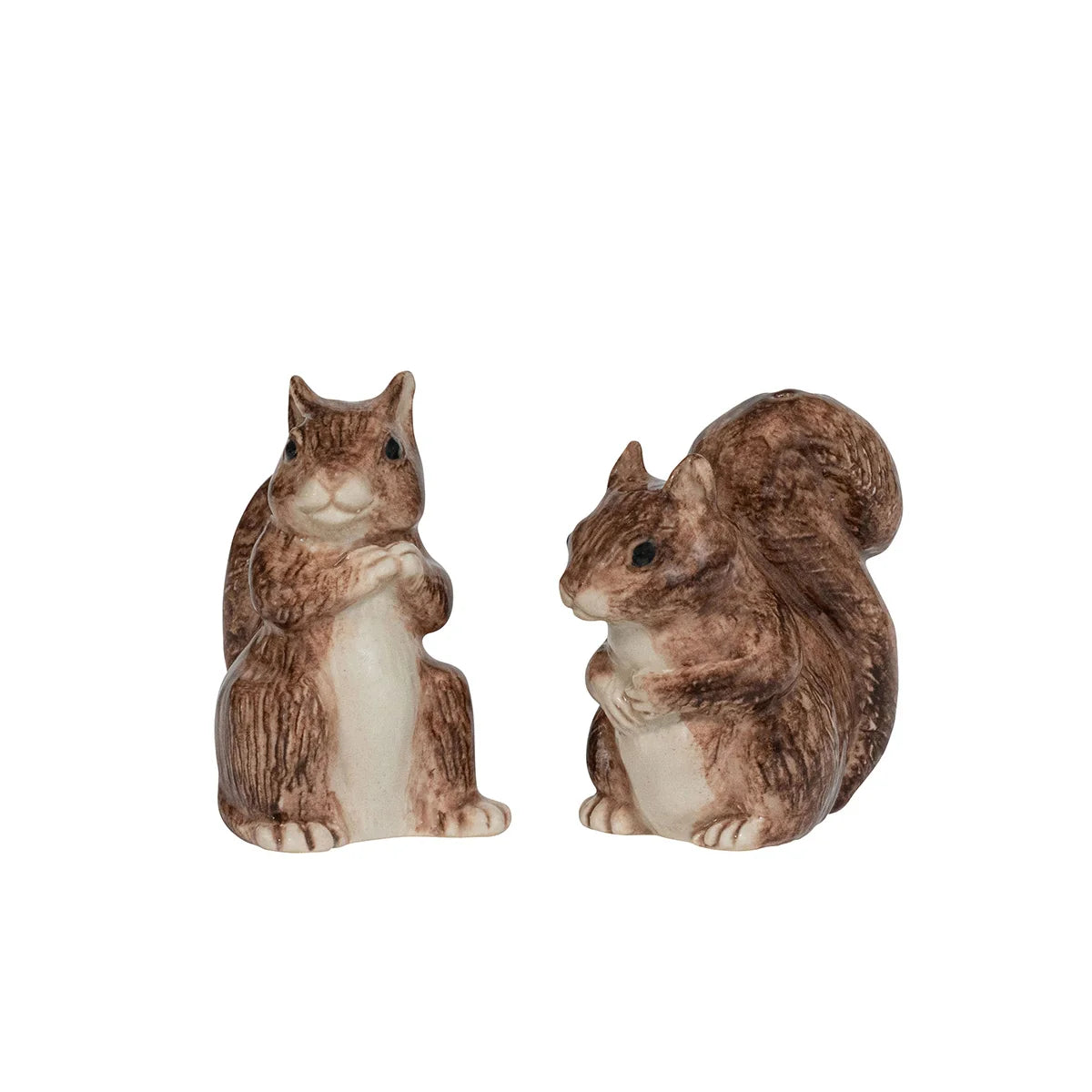 Clever Creatures Fox Squirrel and Pepper Shakers Set/2pc
