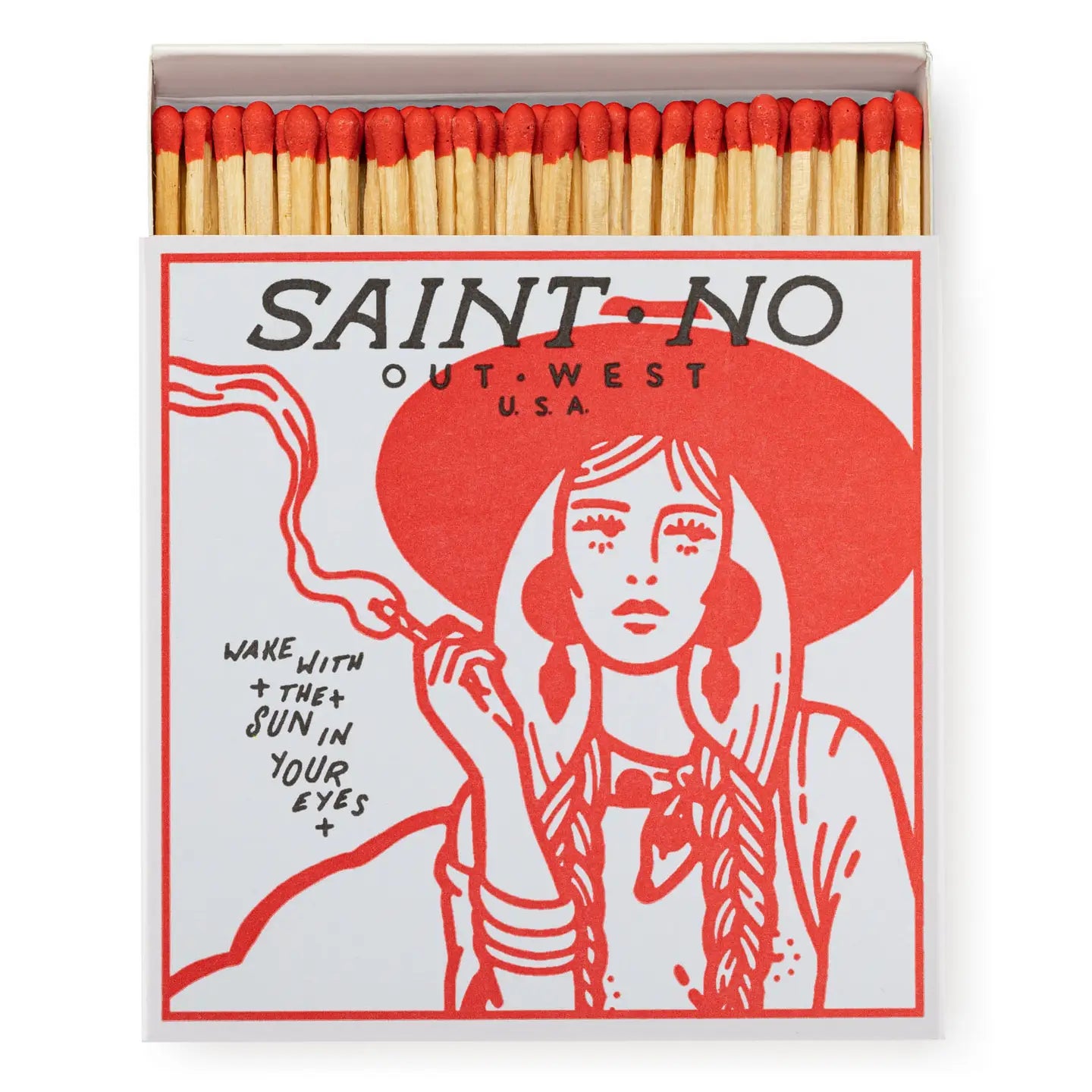 Out West by Saint No Square Safety Matches