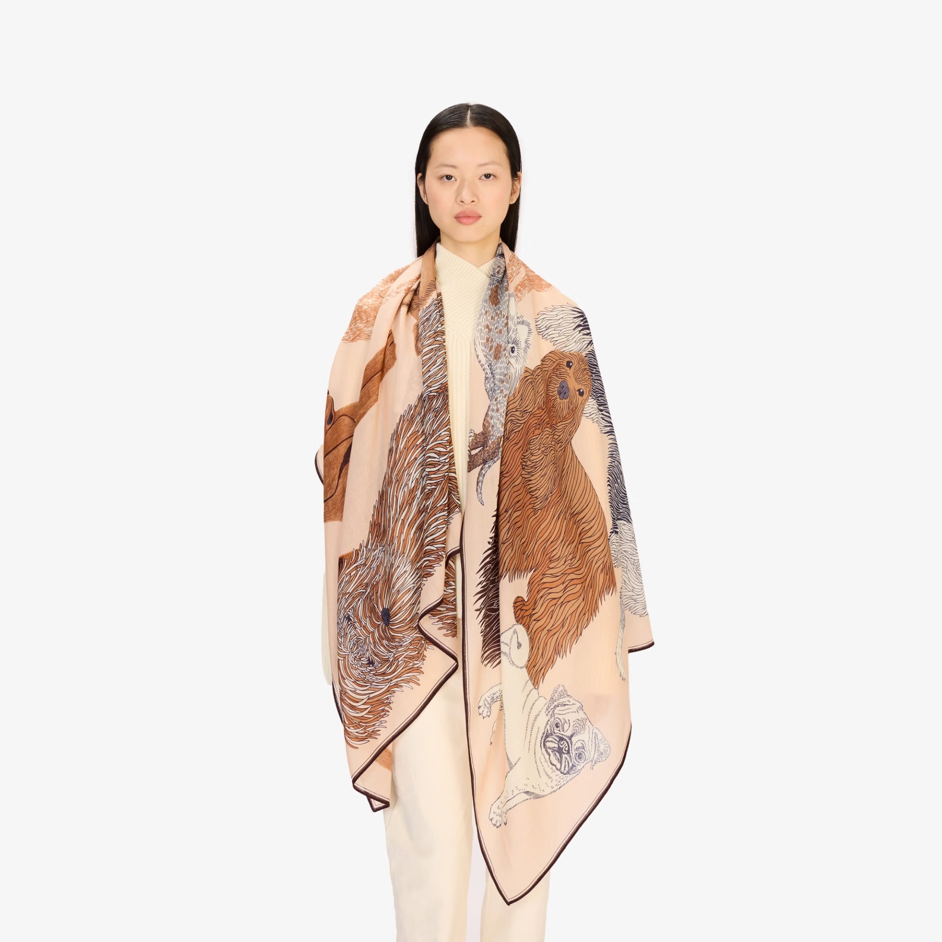 Scarf 100 - Toutou - Nude