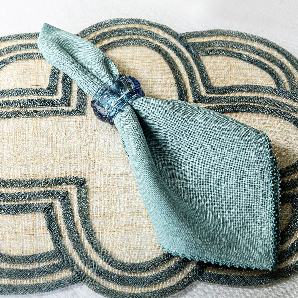 Berry Scallop Napkin Set/4