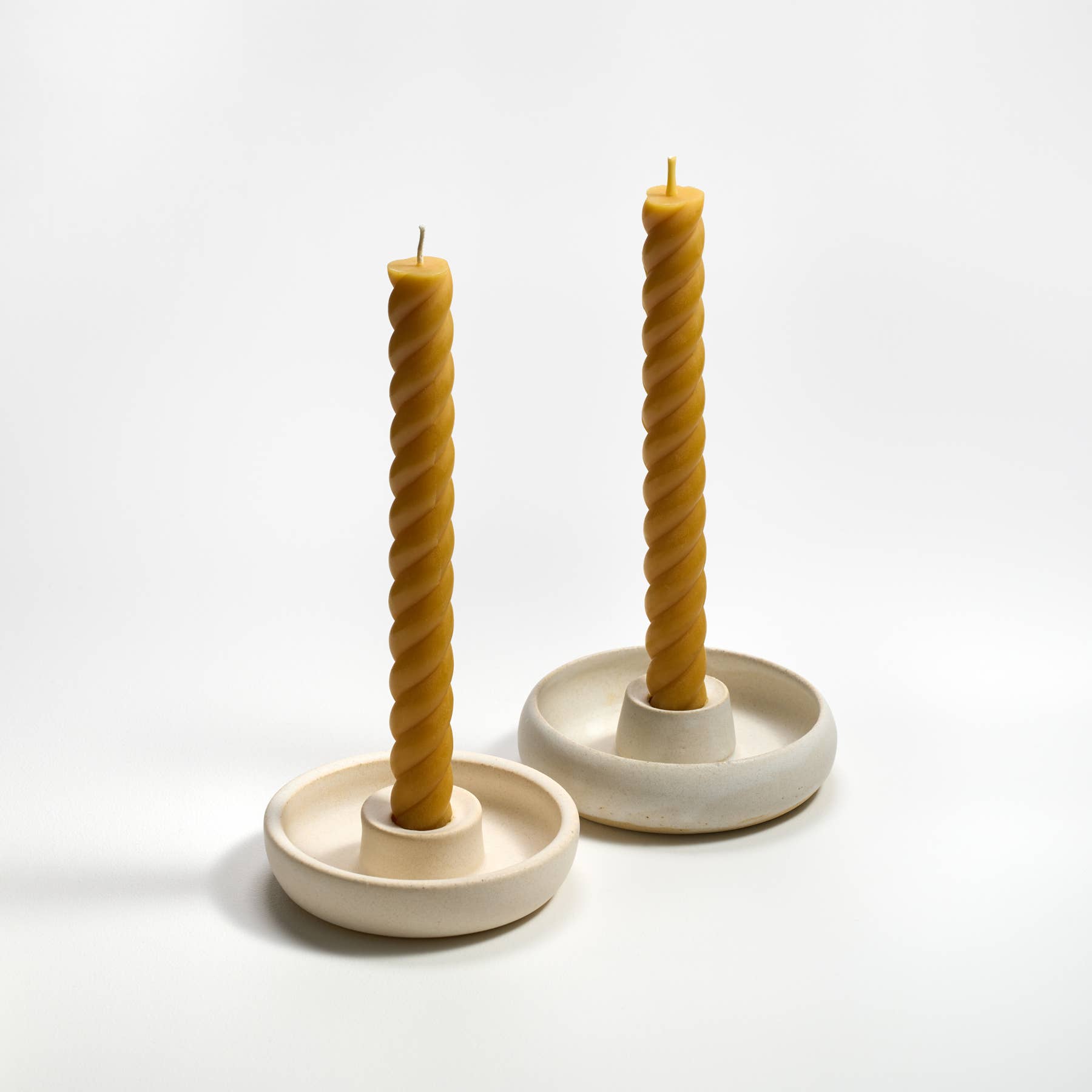 Rope Taper Candles - Gray