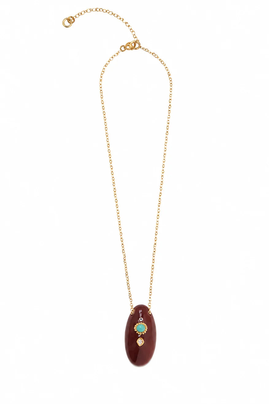 La Paz Pendant Necklace - Umber