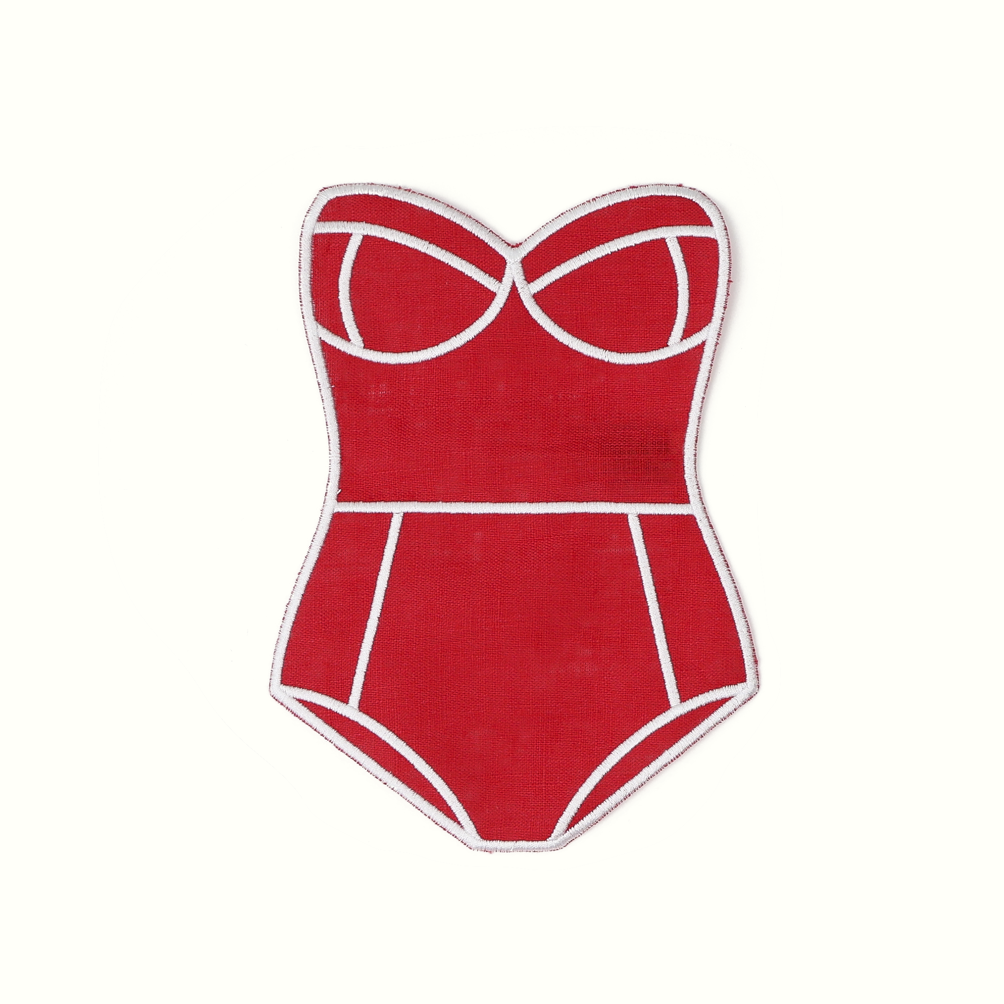 House of Gleason - Red Swimsuit Cocktail Napkins - Set of 4