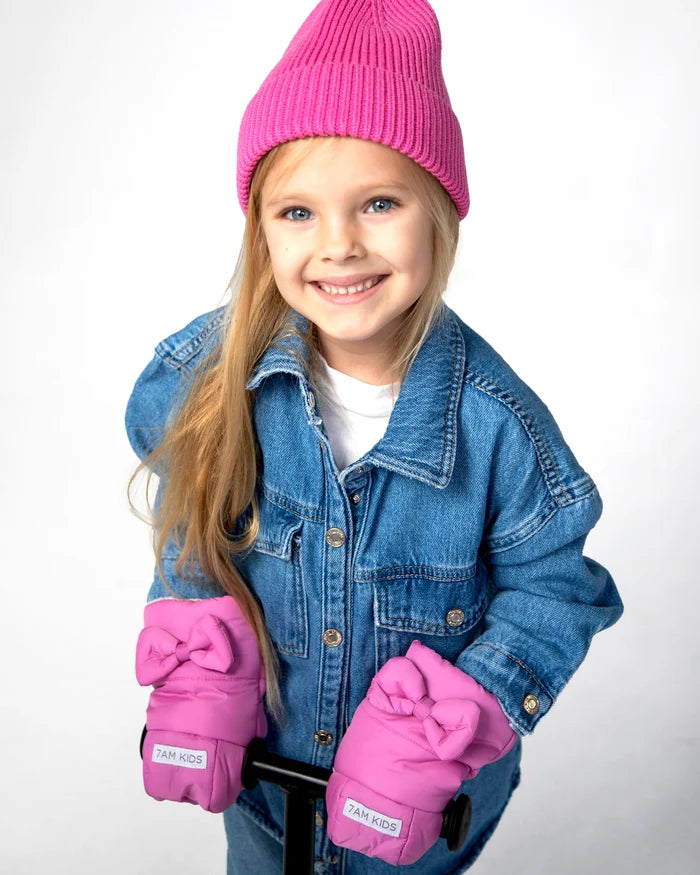 Kids Warm Muffs - Neon Pink